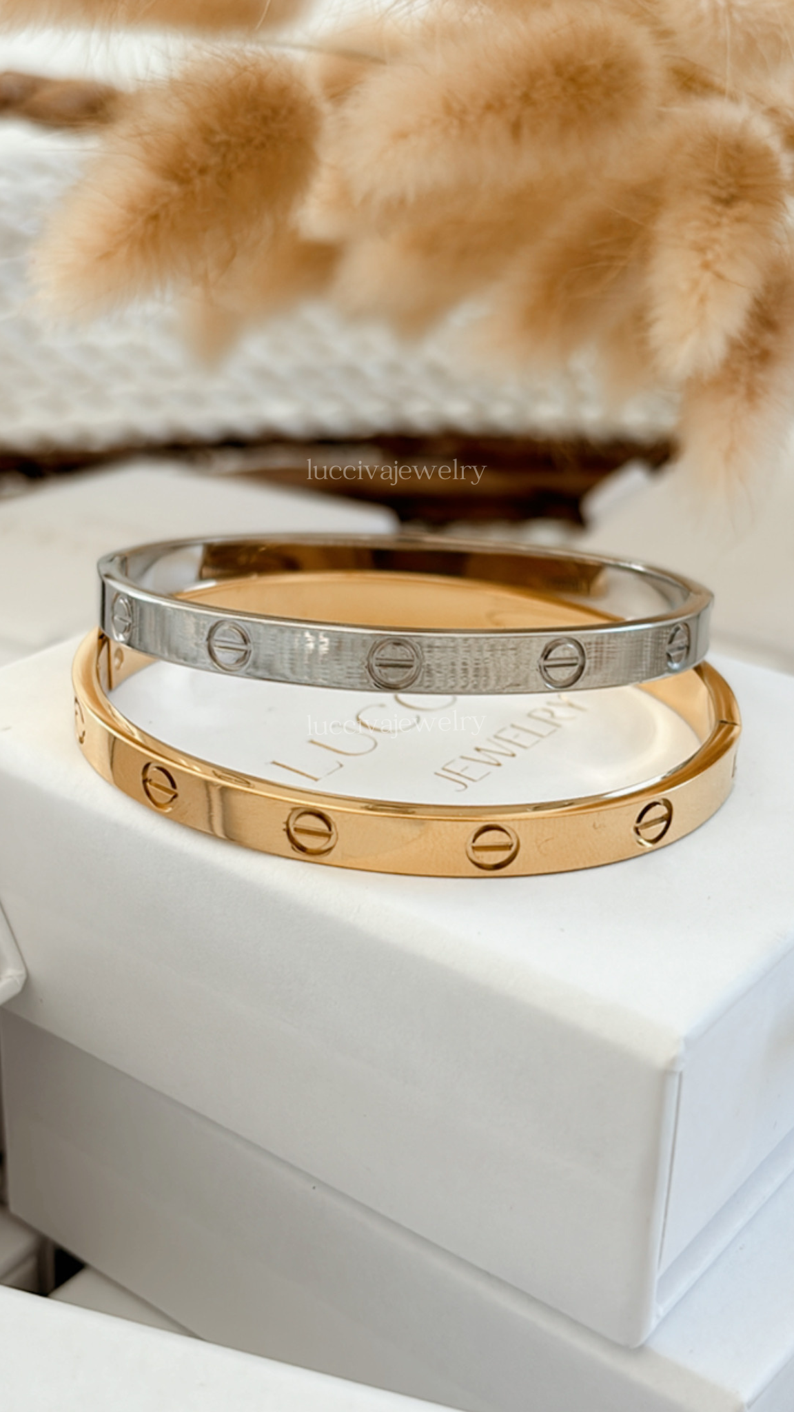 Lux Bangle Silver or Gold