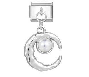 Pearly Moon Charm