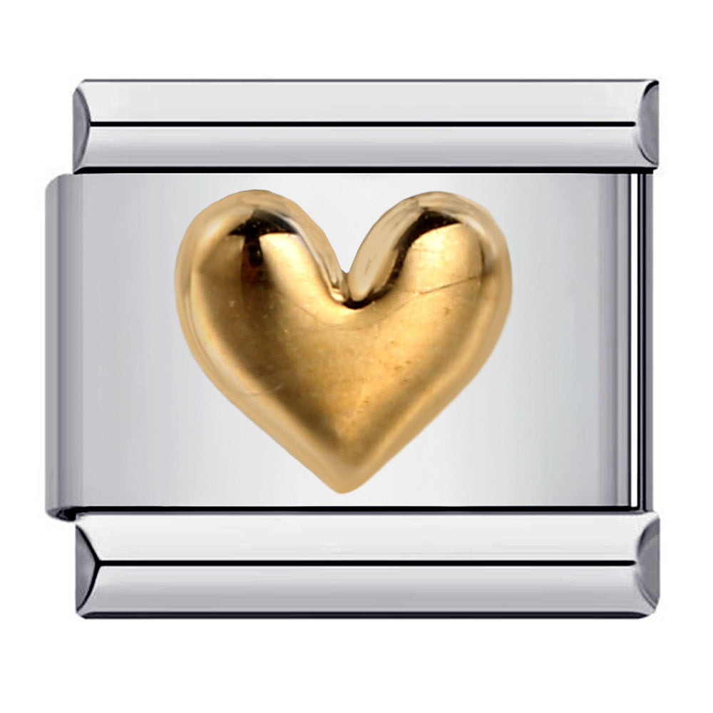 Golden Heart Charm