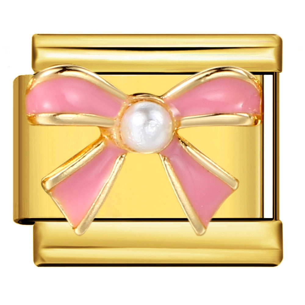 Pink Bow Charm